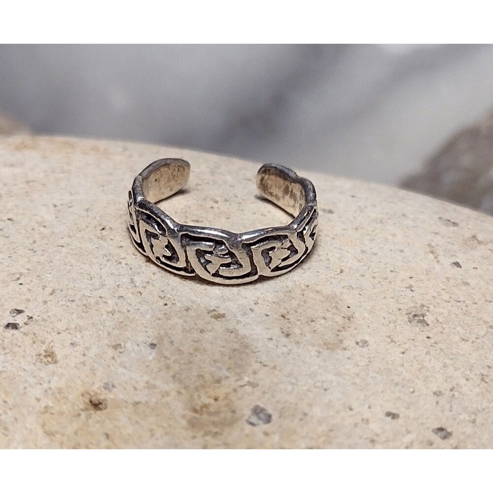 Celtic Sterling Silver .925 Tone Ring - Picture 2 of 8